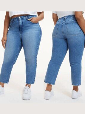 Good American Good Icon Crop Jeans in Indigo260